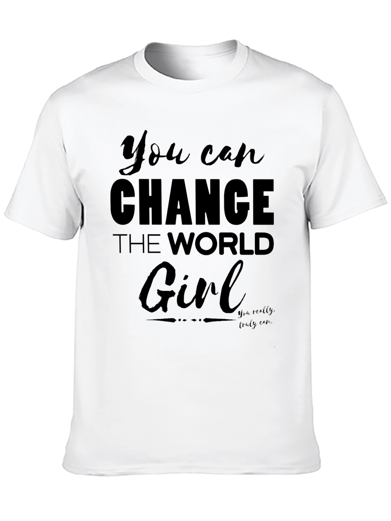 Empowering Slogan T-Shirt - Change the World