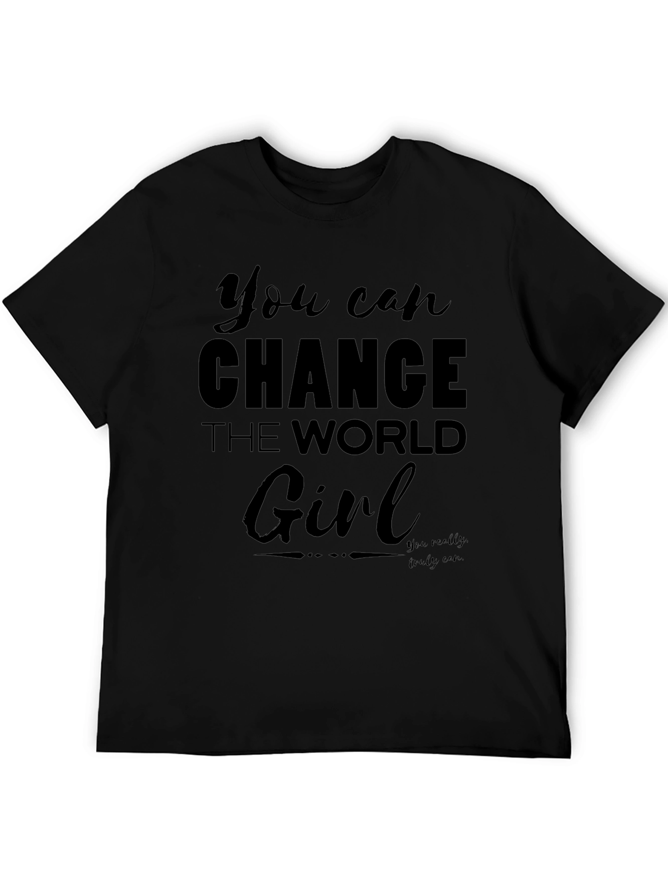 Empowering Slogan T-Shirt - Change the World