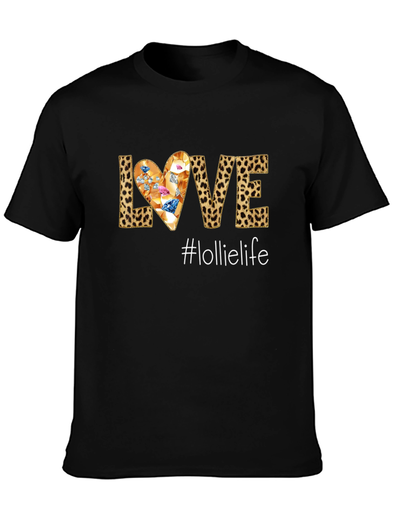 Love #lolielife T-Shirt - Leopard Print