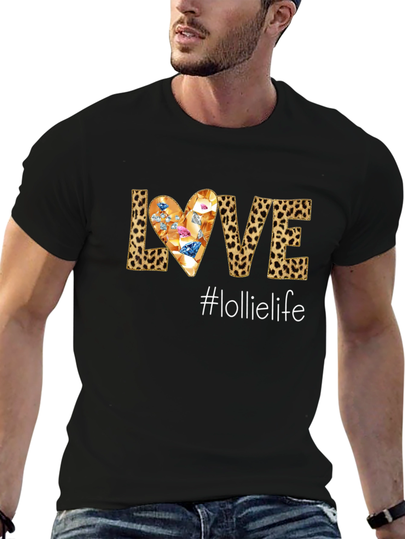 Love #lolielife T-Shirt - Leopard Print