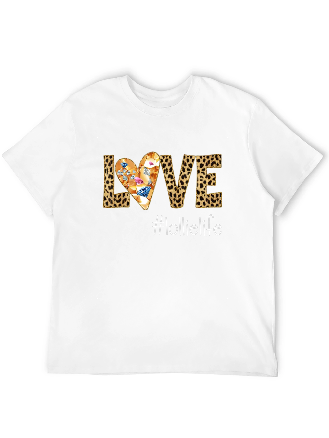 Love #lolielife T-Shirt - Leopard Print