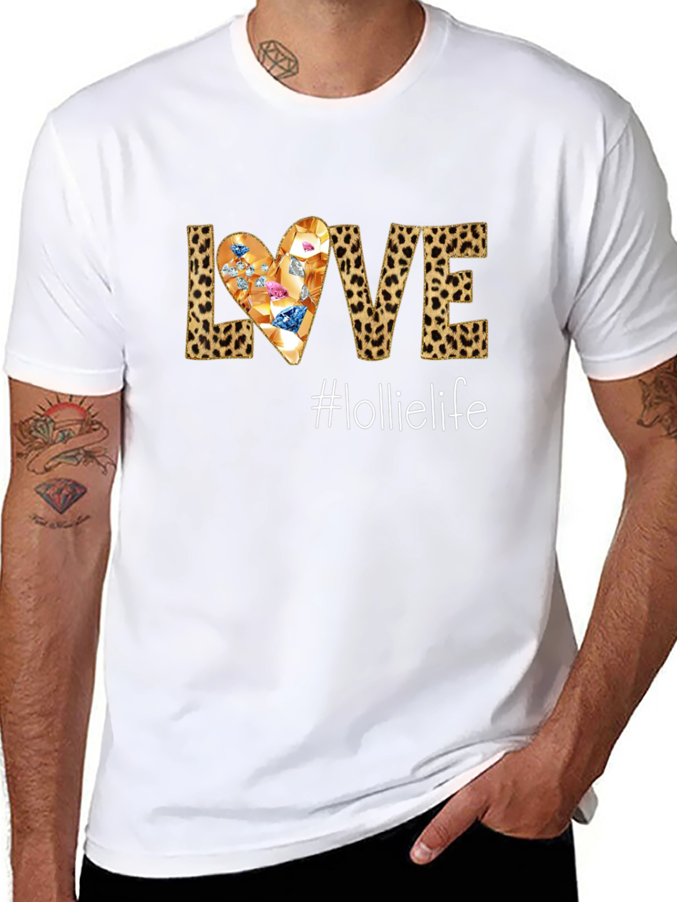Love #lolielife T-Shirt - Leopard Print