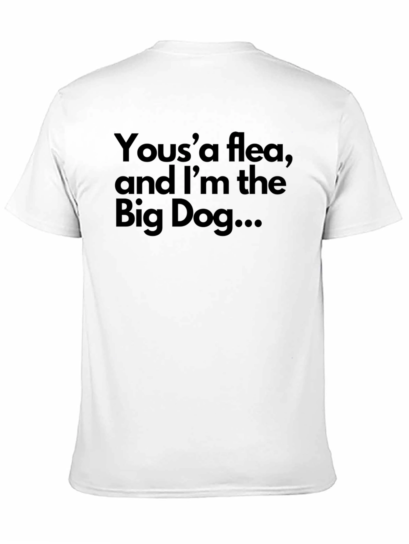 Yousa Flea Big Dog Black T-Shirt
