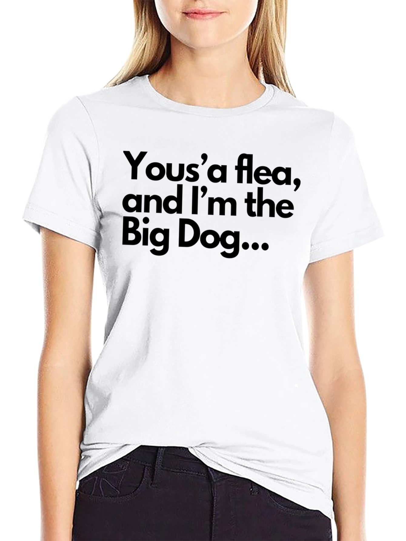 Yousa Flea Big Dog Black T-Shirt