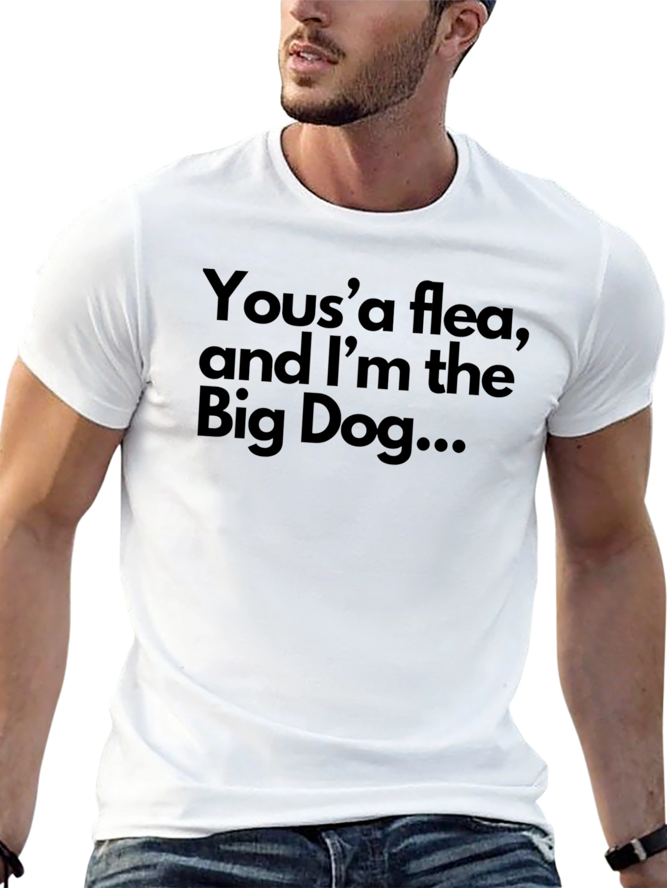 Yousa Flea Big Dog Black T-Shirt