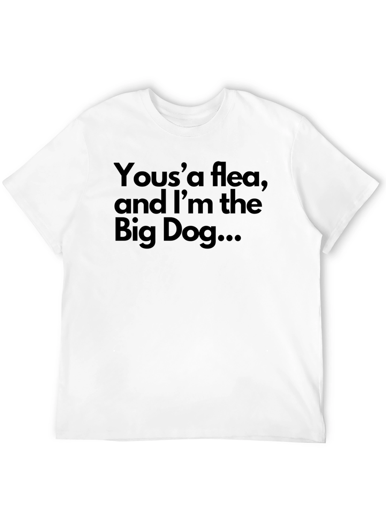 Yousa Flea Big Dog Black T-Shirt
