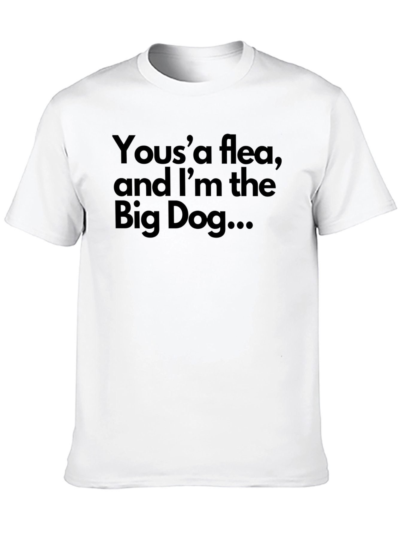 Yousa Flea Big Dog Black T-Shirt