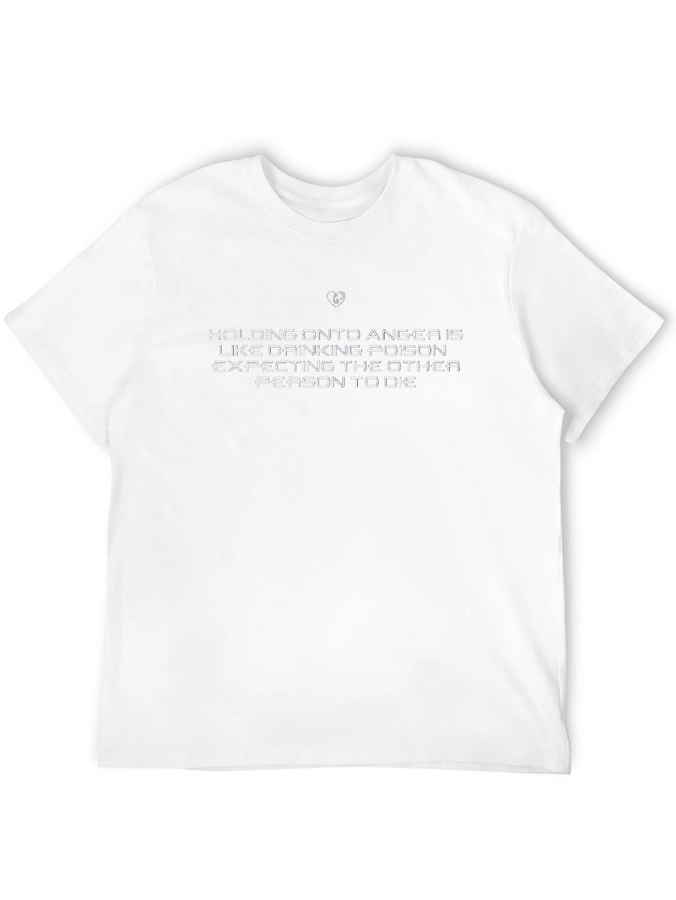 Motivational Black T-Shirt - Holding Onto Anger Quote