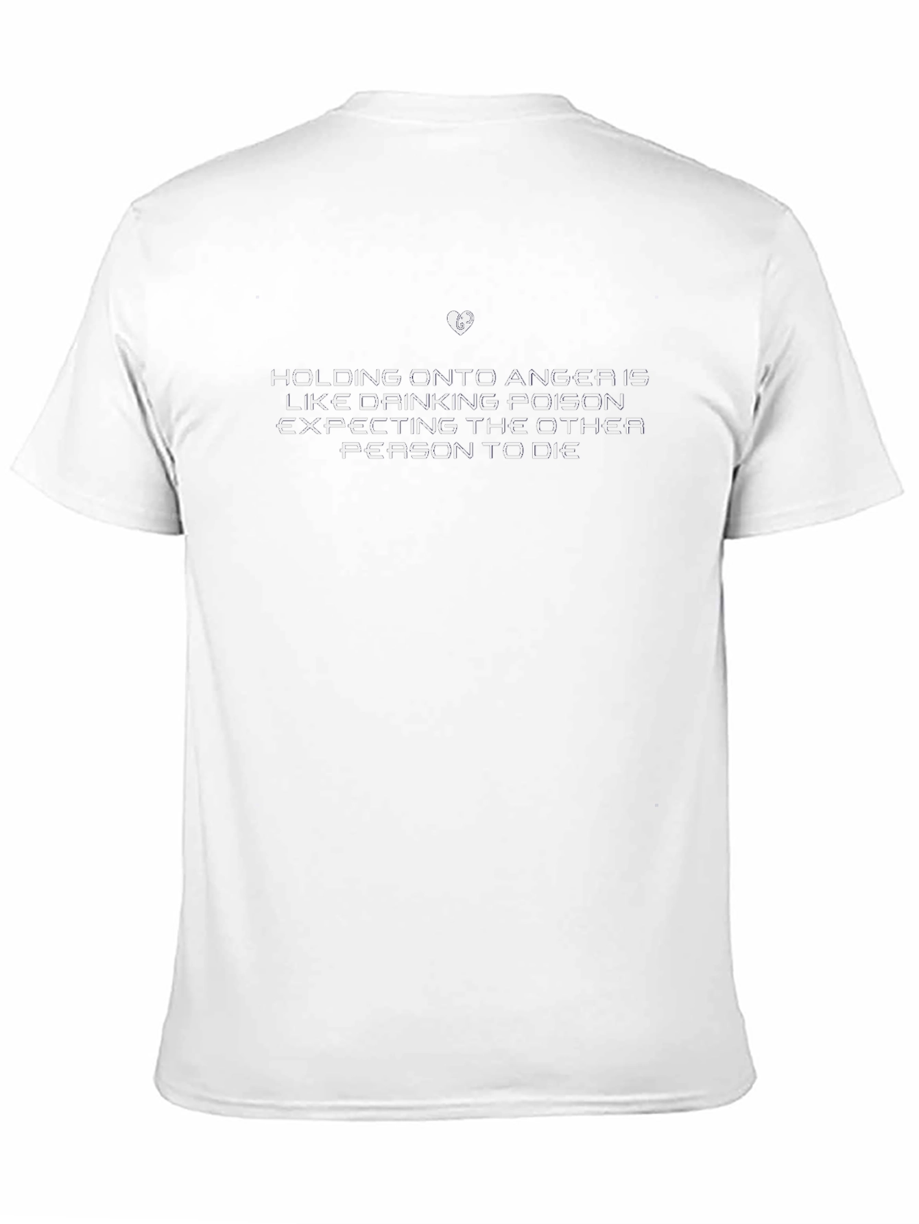 Motivational Black T-Shirt - Holding Onto Anger Quote