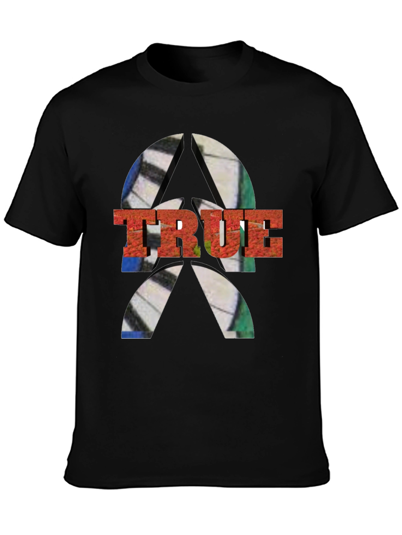 Mens TRUE Graphic Tee - Abstract Design