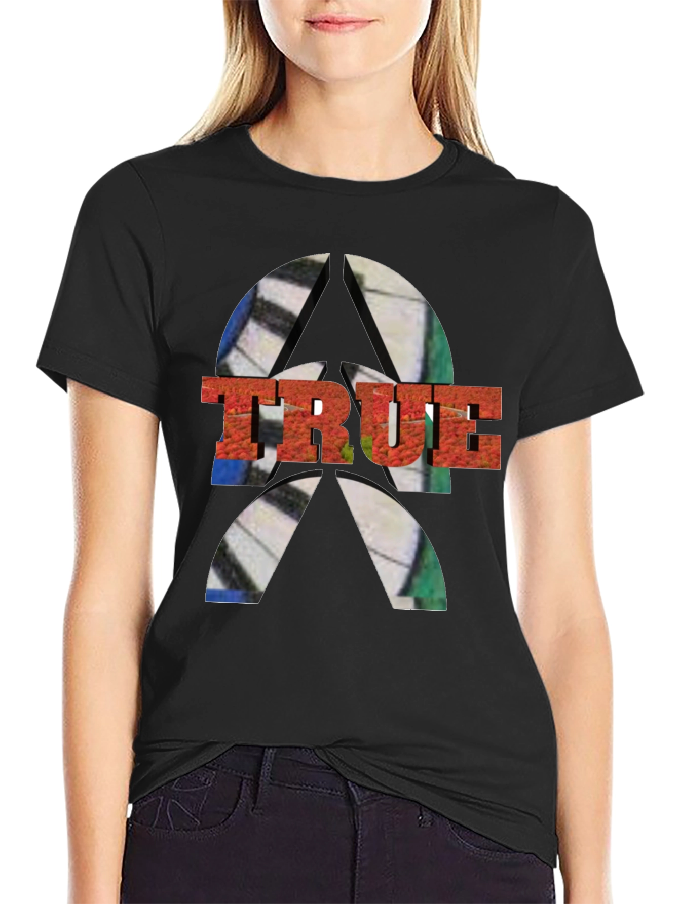 Mens TRUE Graphic Tee - Abstract Design