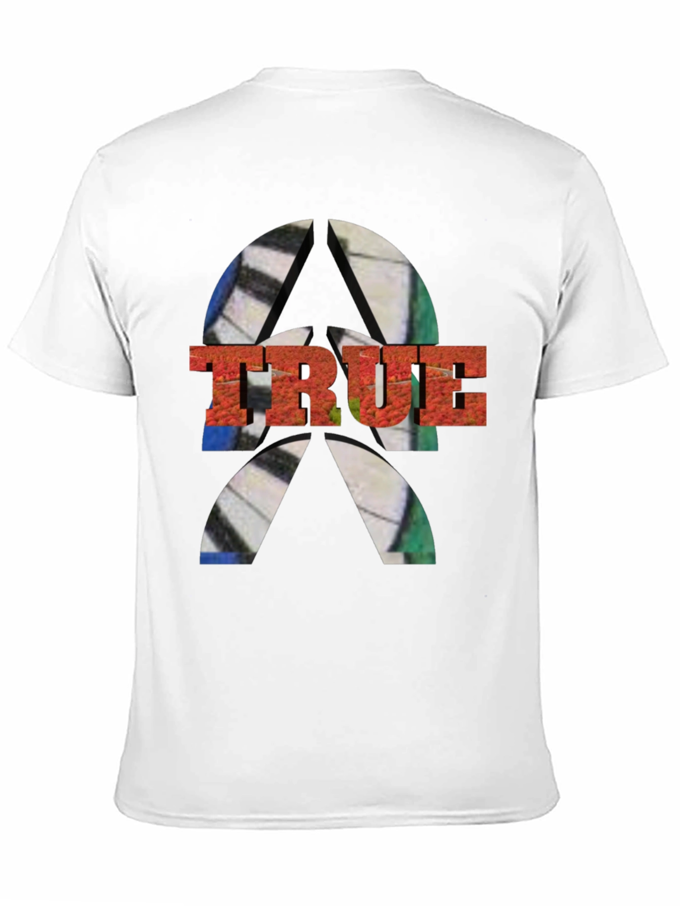 Mens TRUE Graphic Tee - Abstract Design