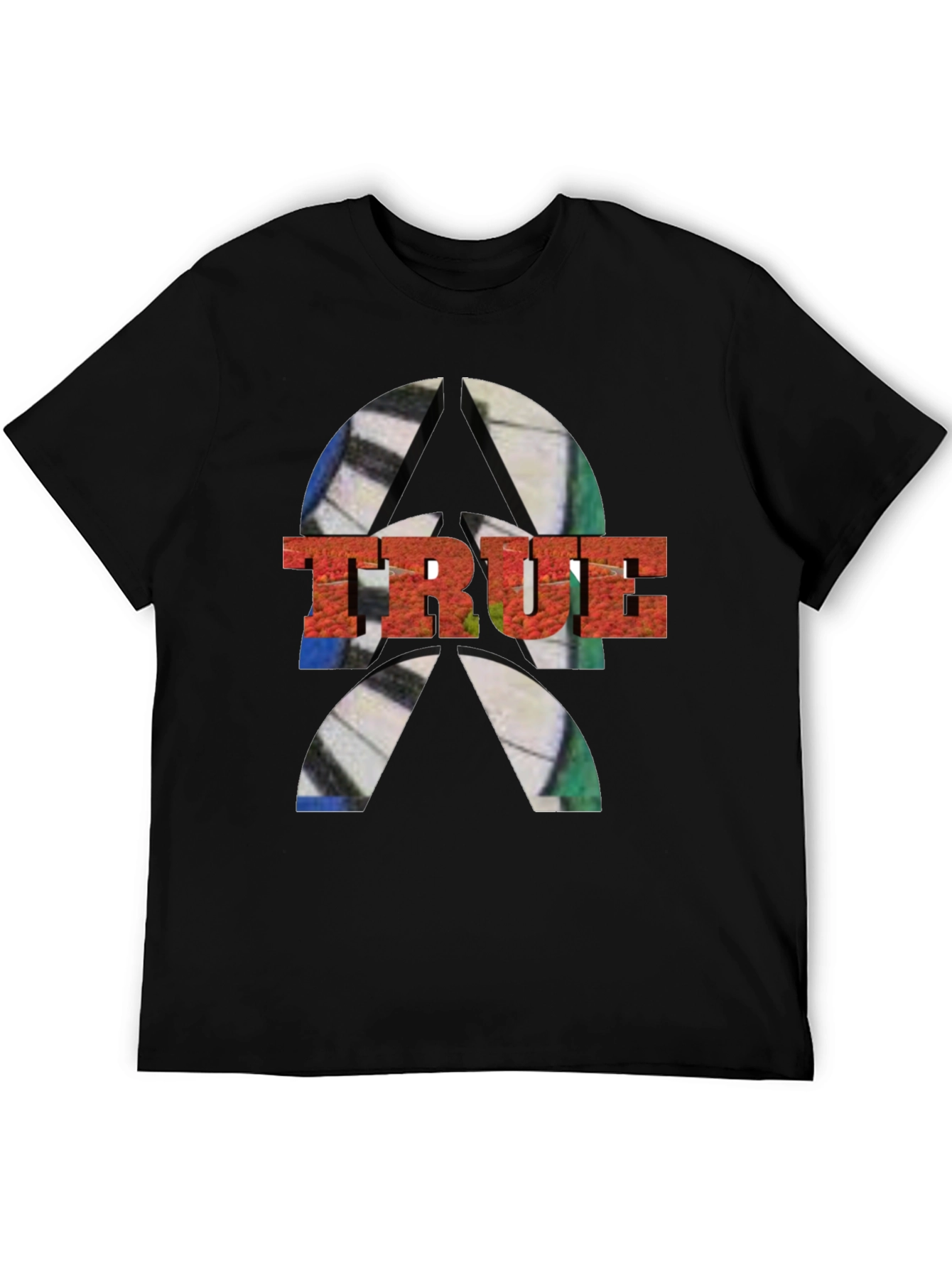 Mens TRUE Graphic Tee - Abstract Design
