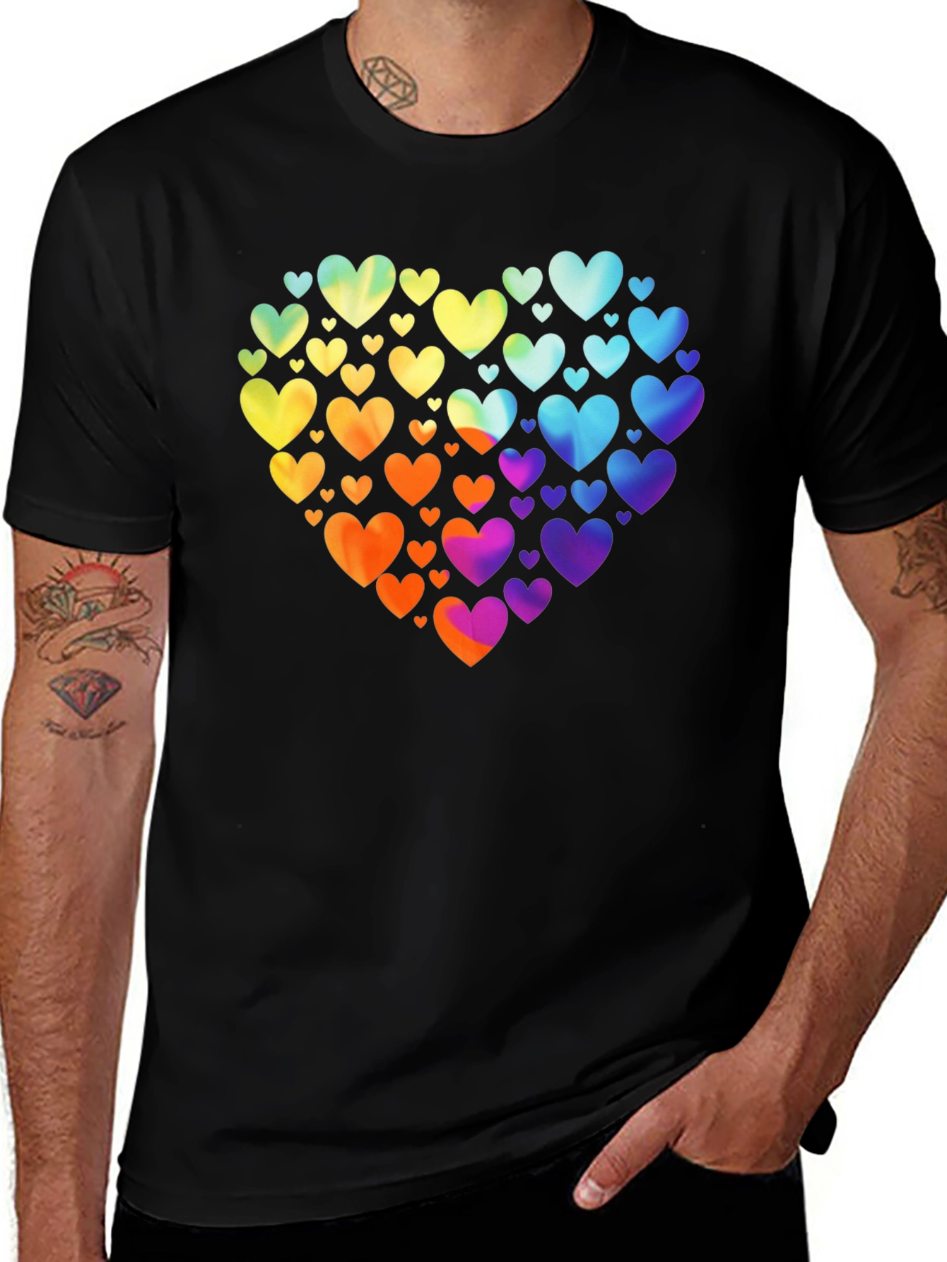 Rainbow Heart T-Shirt - Love & Pride