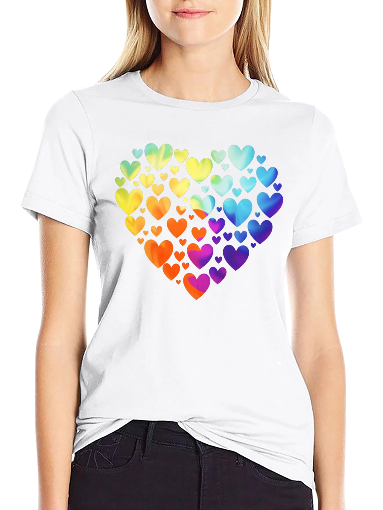 Rainbow Heart T-Shirt - Love & Pride