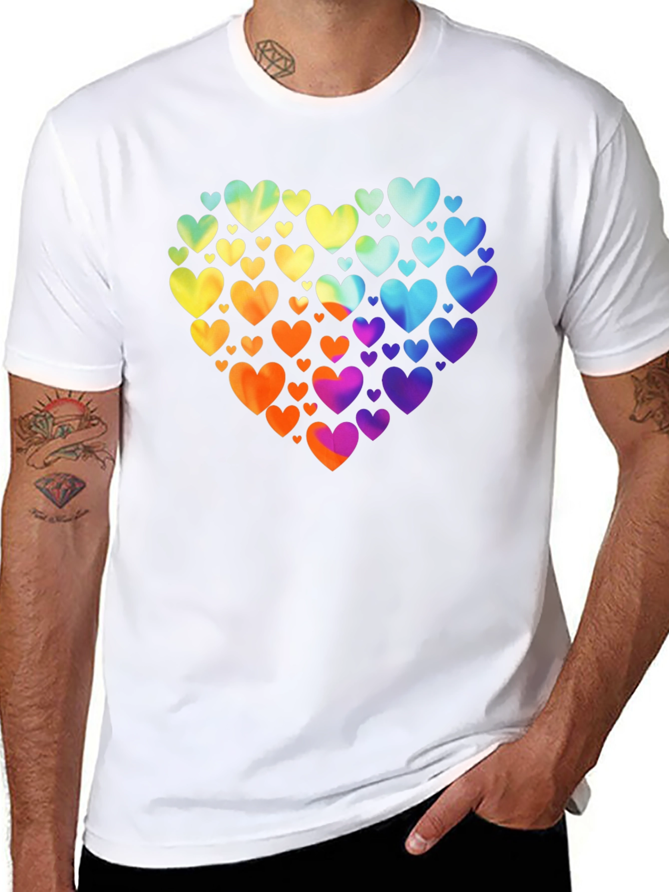 Rainbow Heart T-Shirt - Love & Pride