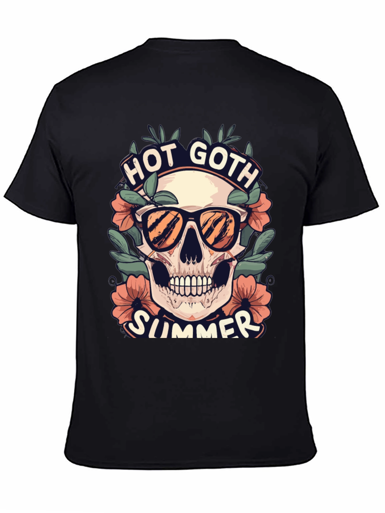 Hot Goth Summer Skull T-Shirt
