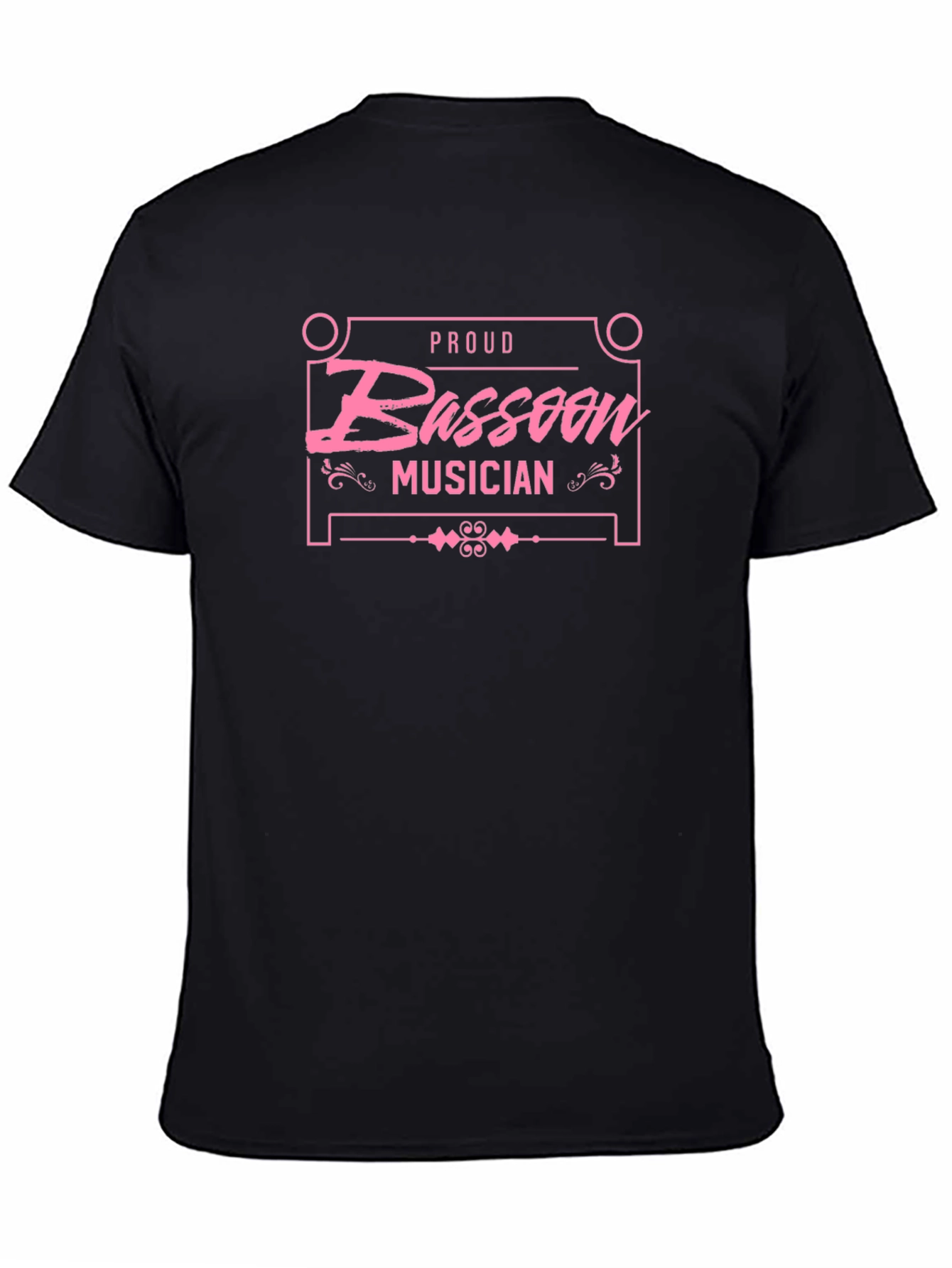 Proud Bassoon Musician Black T-Shirt