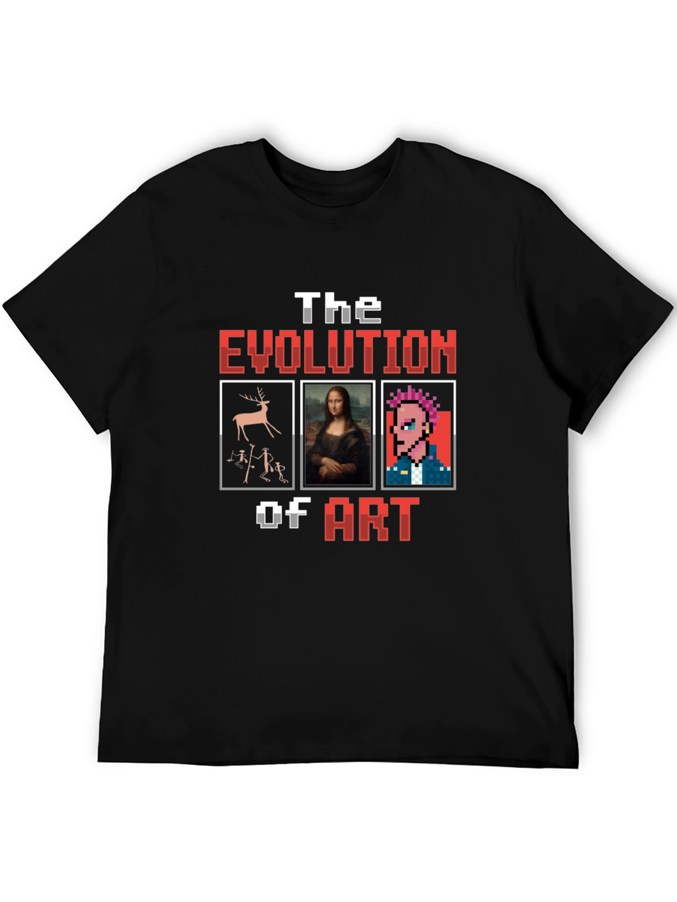 Evolution of Art Black Graphic Tee