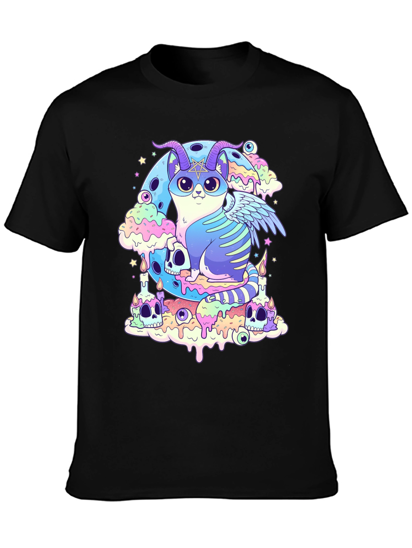 Gothic Devil Cat T-Shirt