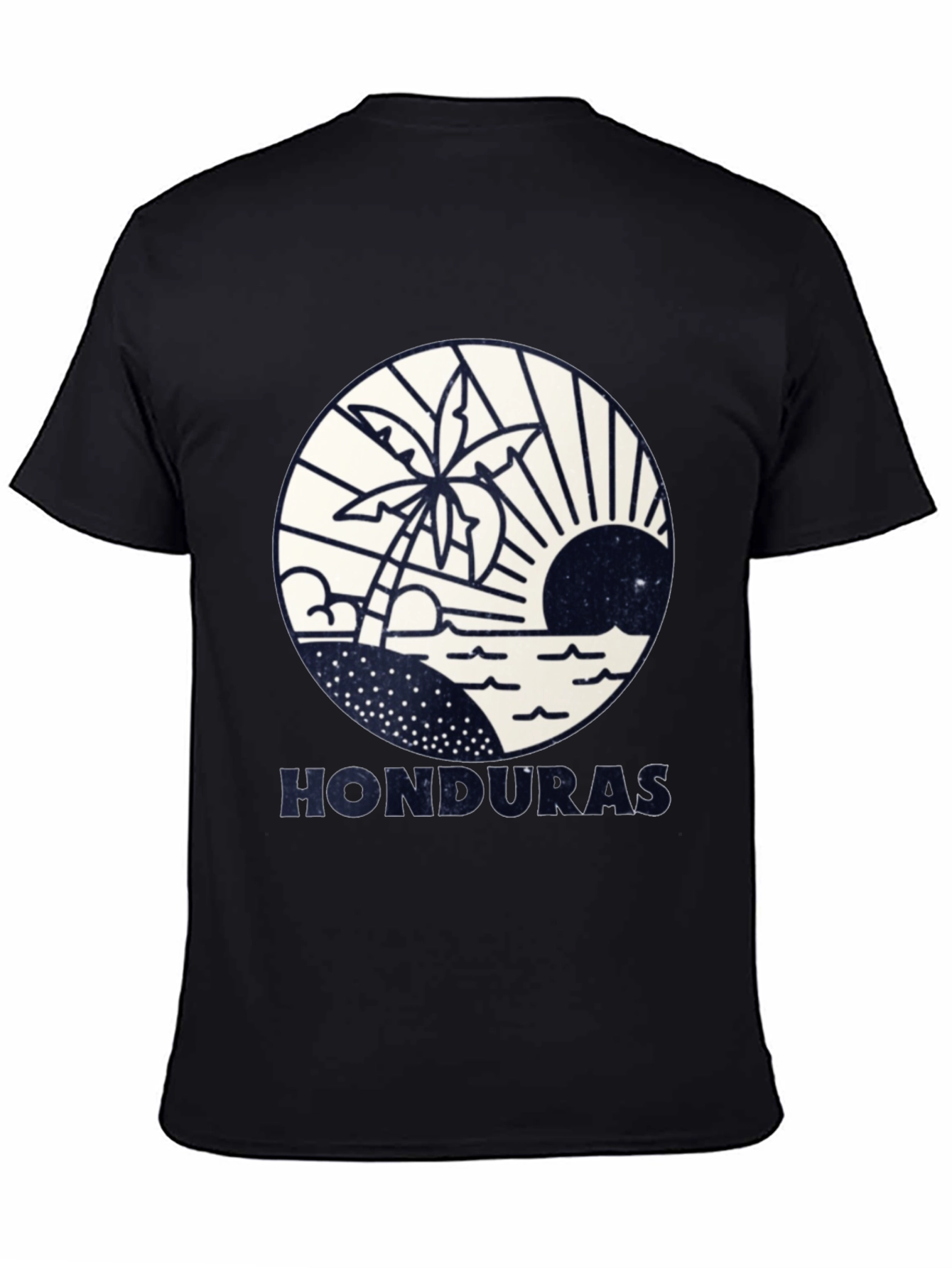 Honduras Beach Scene Graphic Tee - Island Vacation Shirt