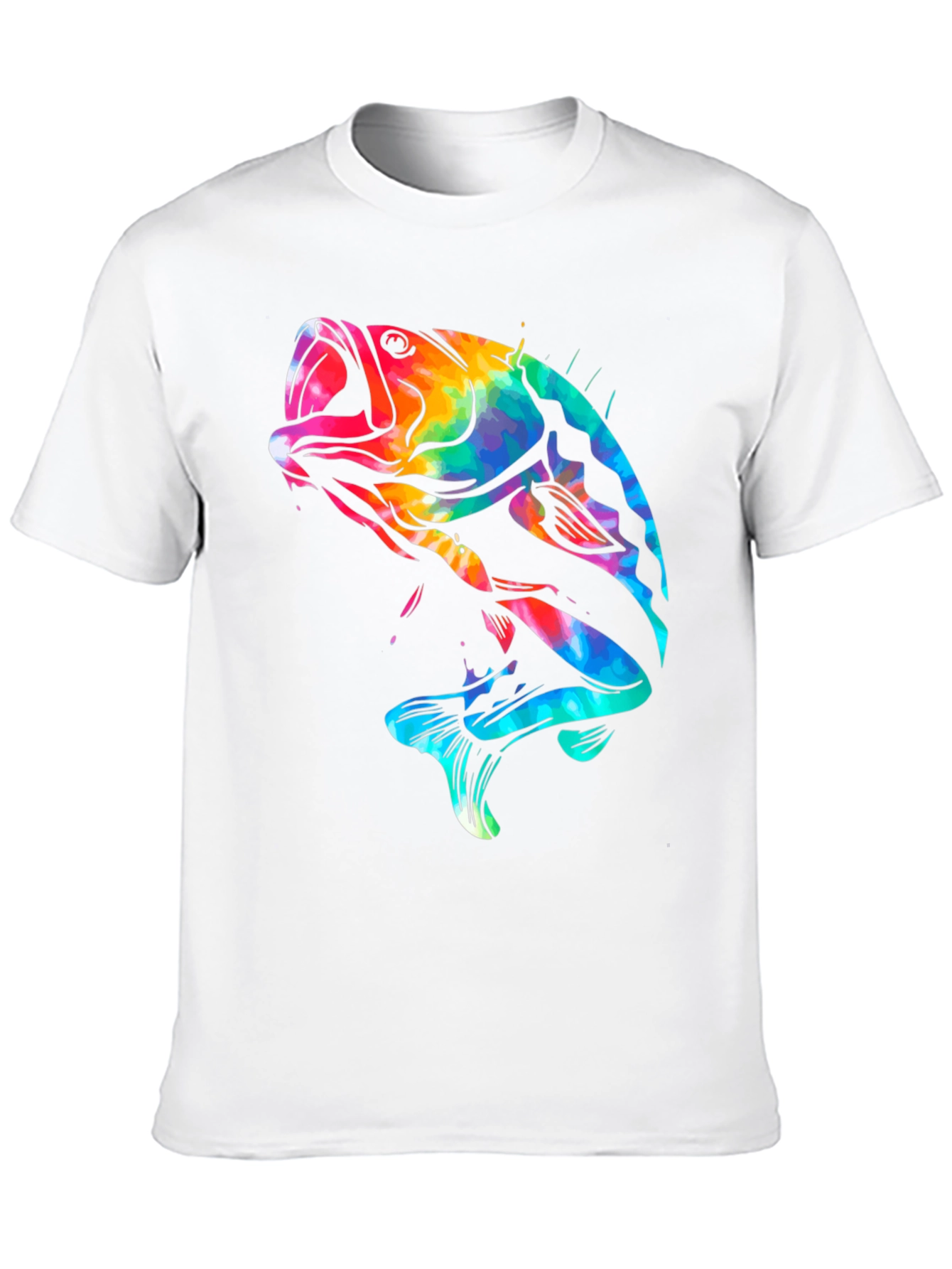 Tie Dye Bass Fishing T-Shirt
