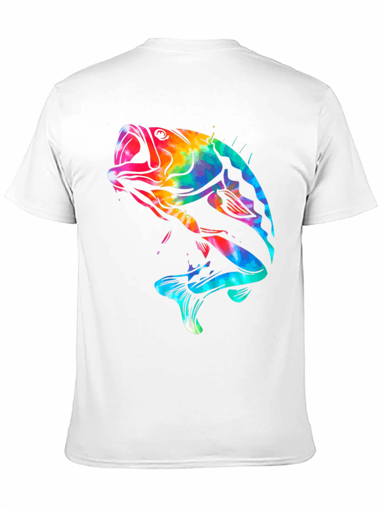 Tie Dye Bass Fishing T-Shirt