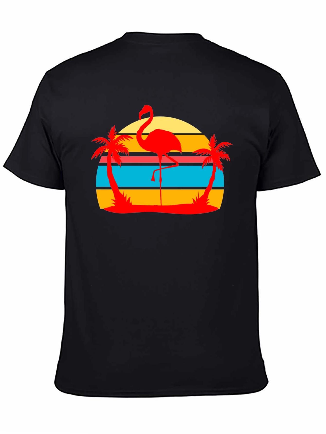 Tropical Flamingo Graphic T-Shirt