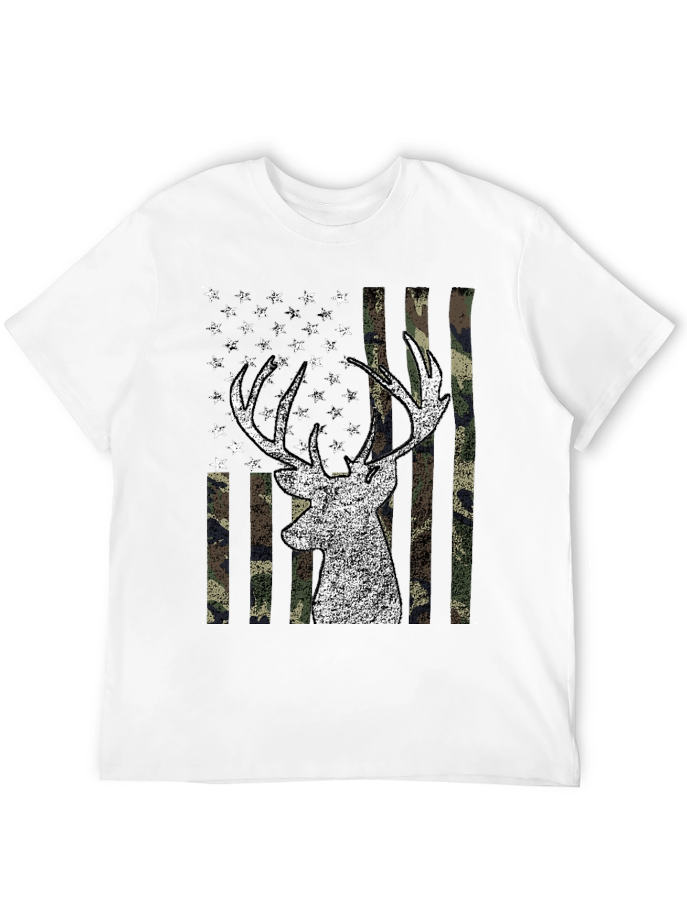 Deer USA Flag Graphic Tee