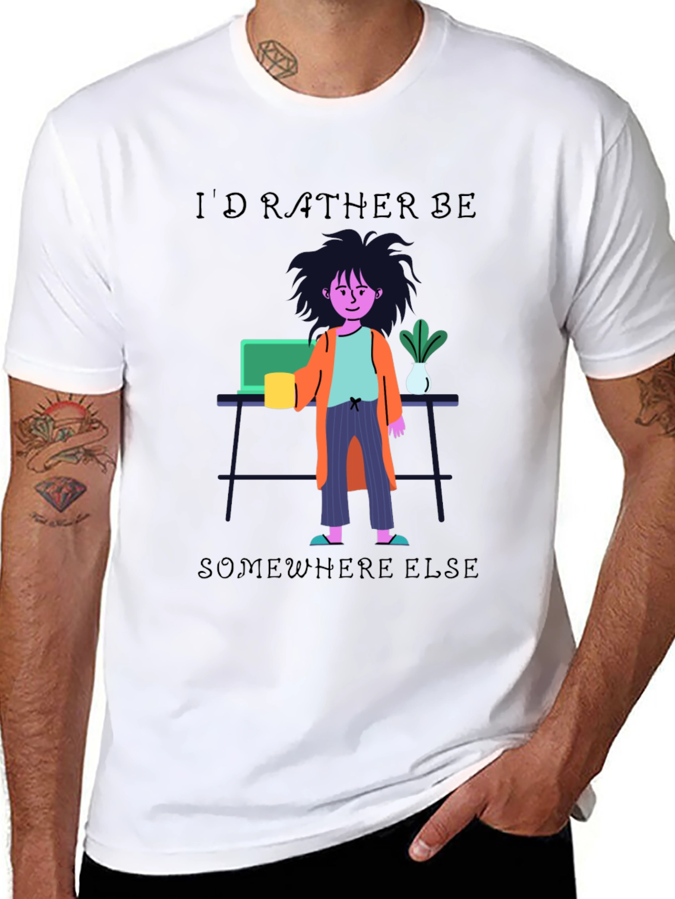 Id Rather Be Elsewhere T-Shirt