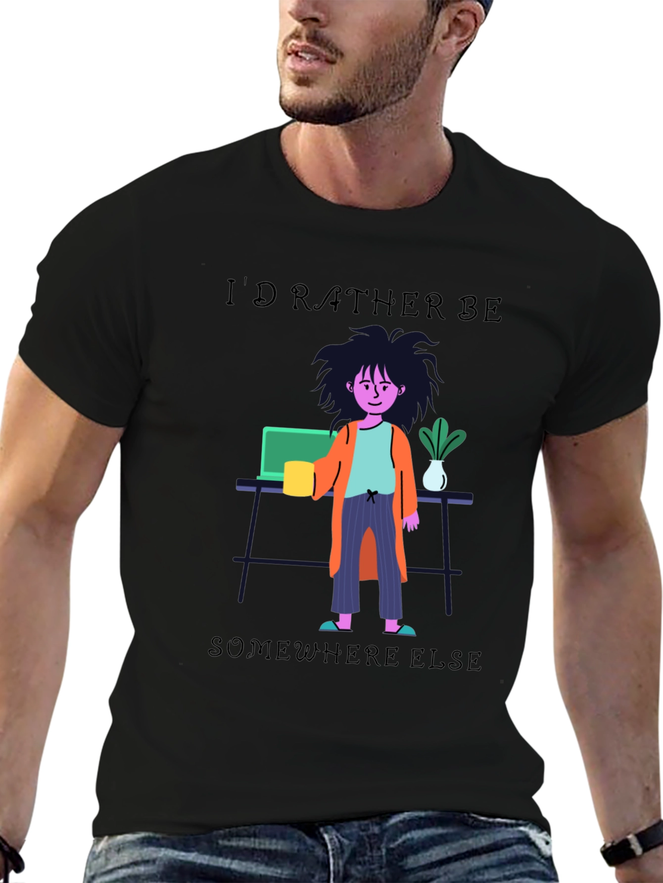Id Rather Be Elsewhere T-Shirt