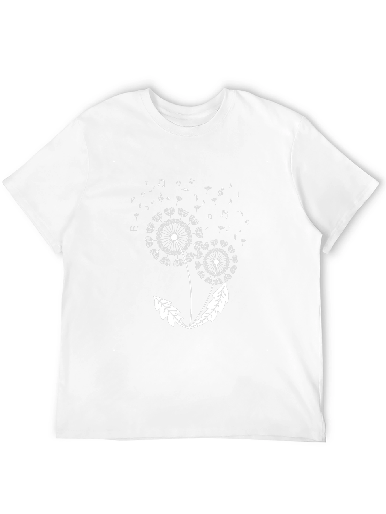 Dandelion Music Notes Graphic T-Shirt