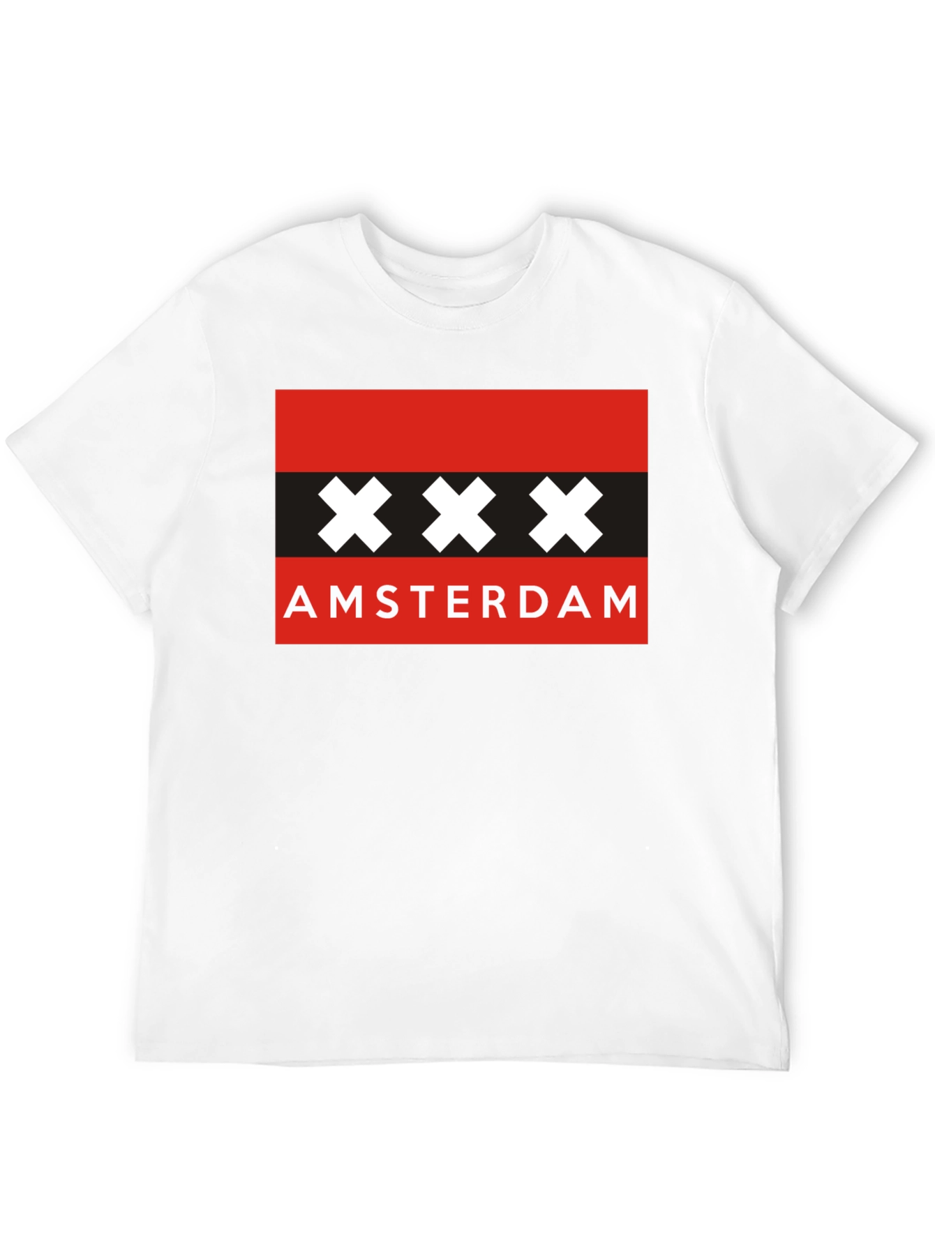 Amsterdam XXX T-Shirt - Black Cotton Tee