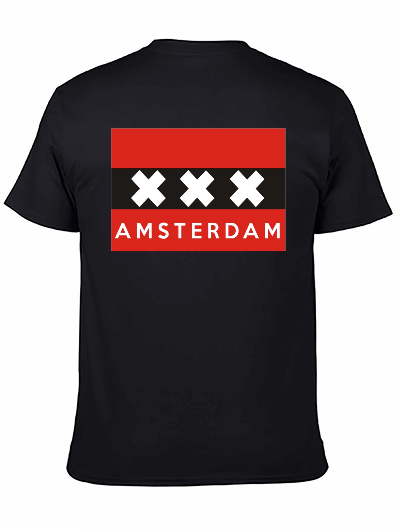 Amsterdam XXX T-Shirt - Black Cotton Tee