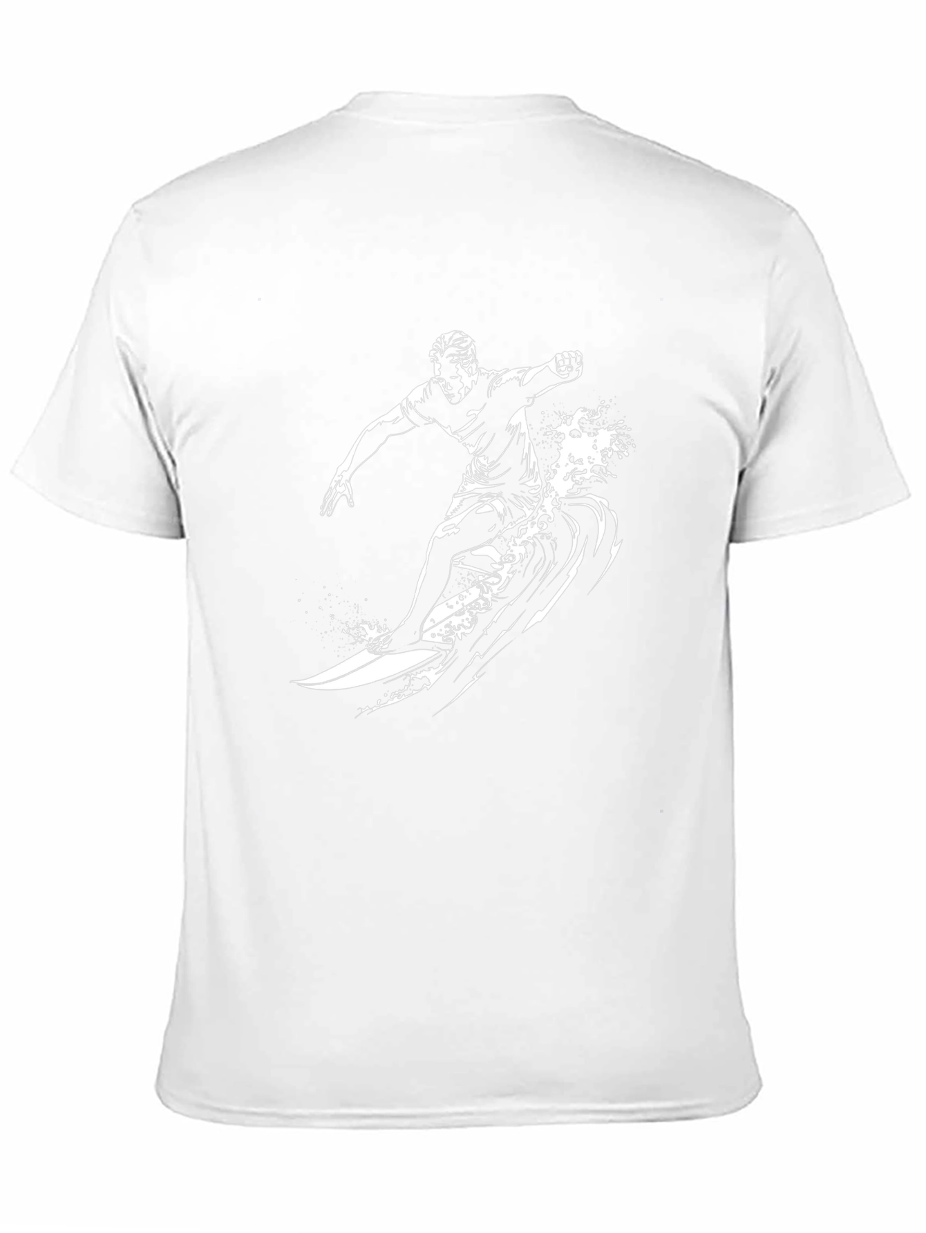 Surfer Graphic Tee - Black Cotton T-Shirt