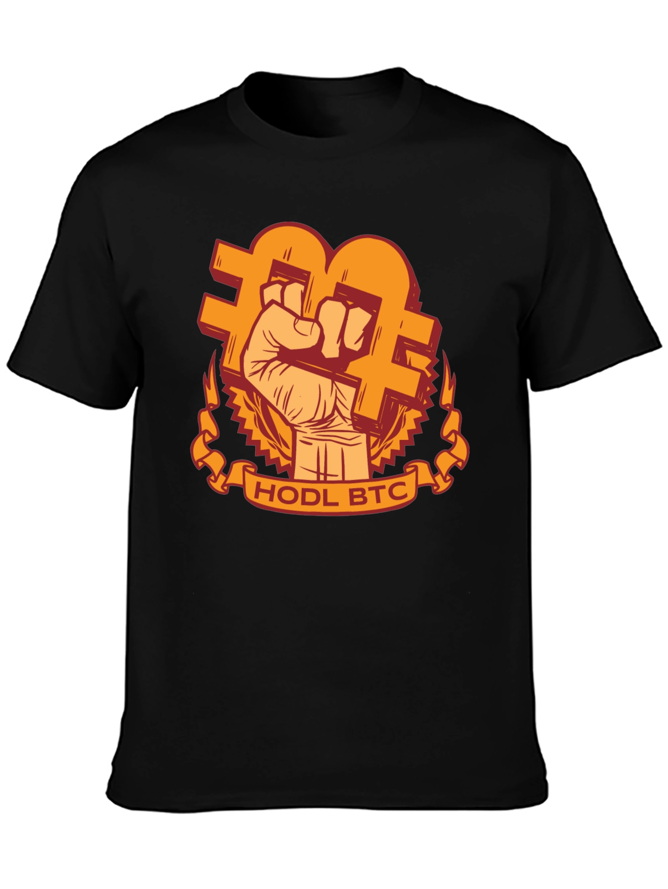 HODL BTC Graphic Tee - Crypto Bitcoin T-Shirt