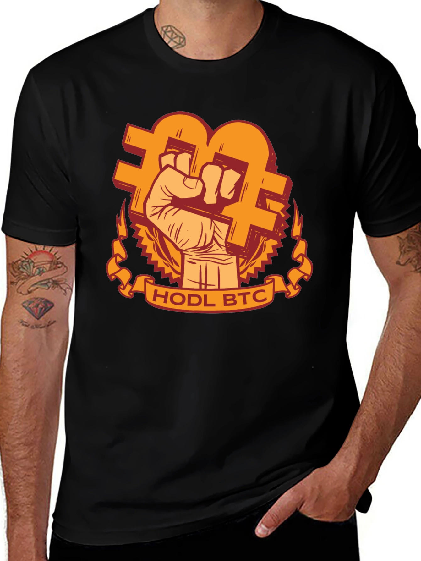 HODL BTC Graphic Tee - Crypto Bitcoin T-Shirt