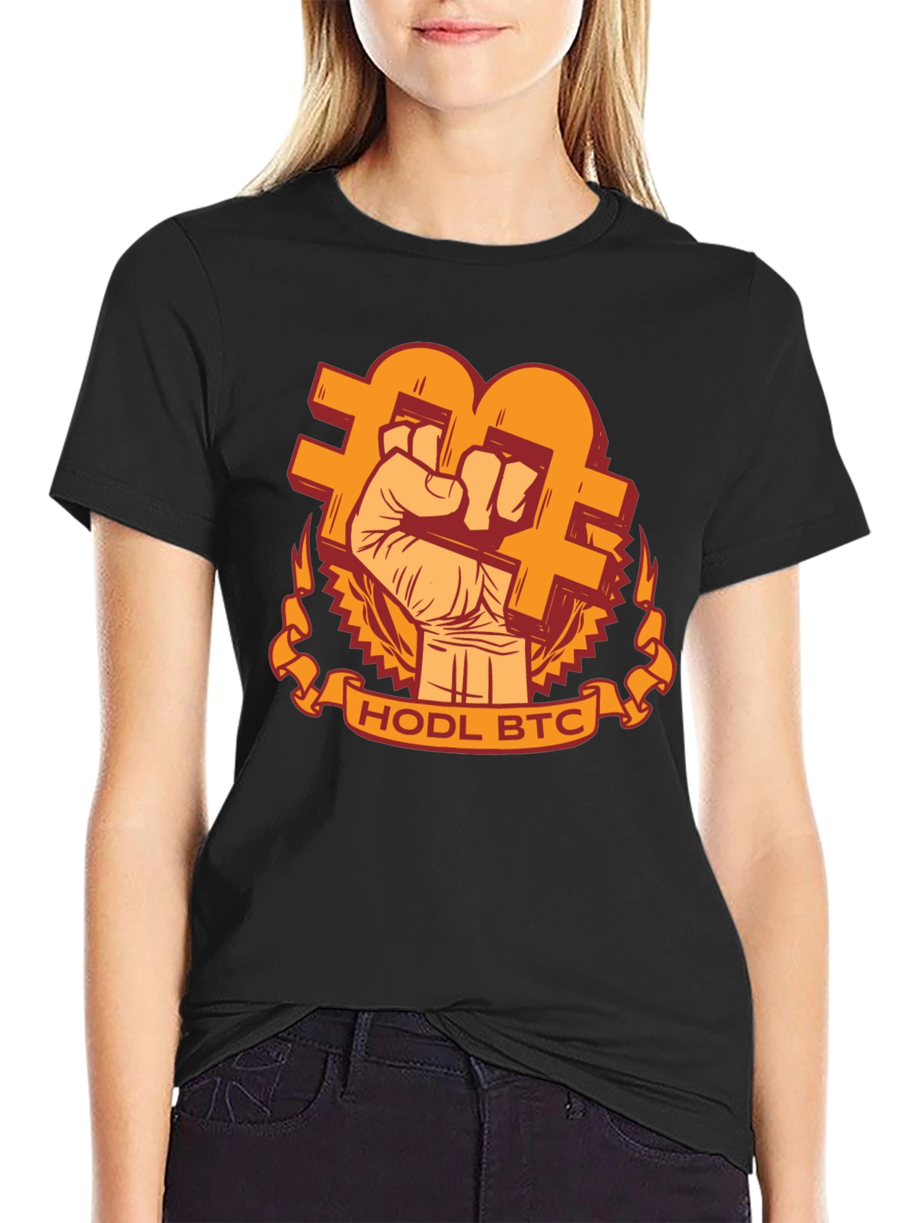 HODL BTC Graphic Tee - Crypto Bitcoin T-Shirt