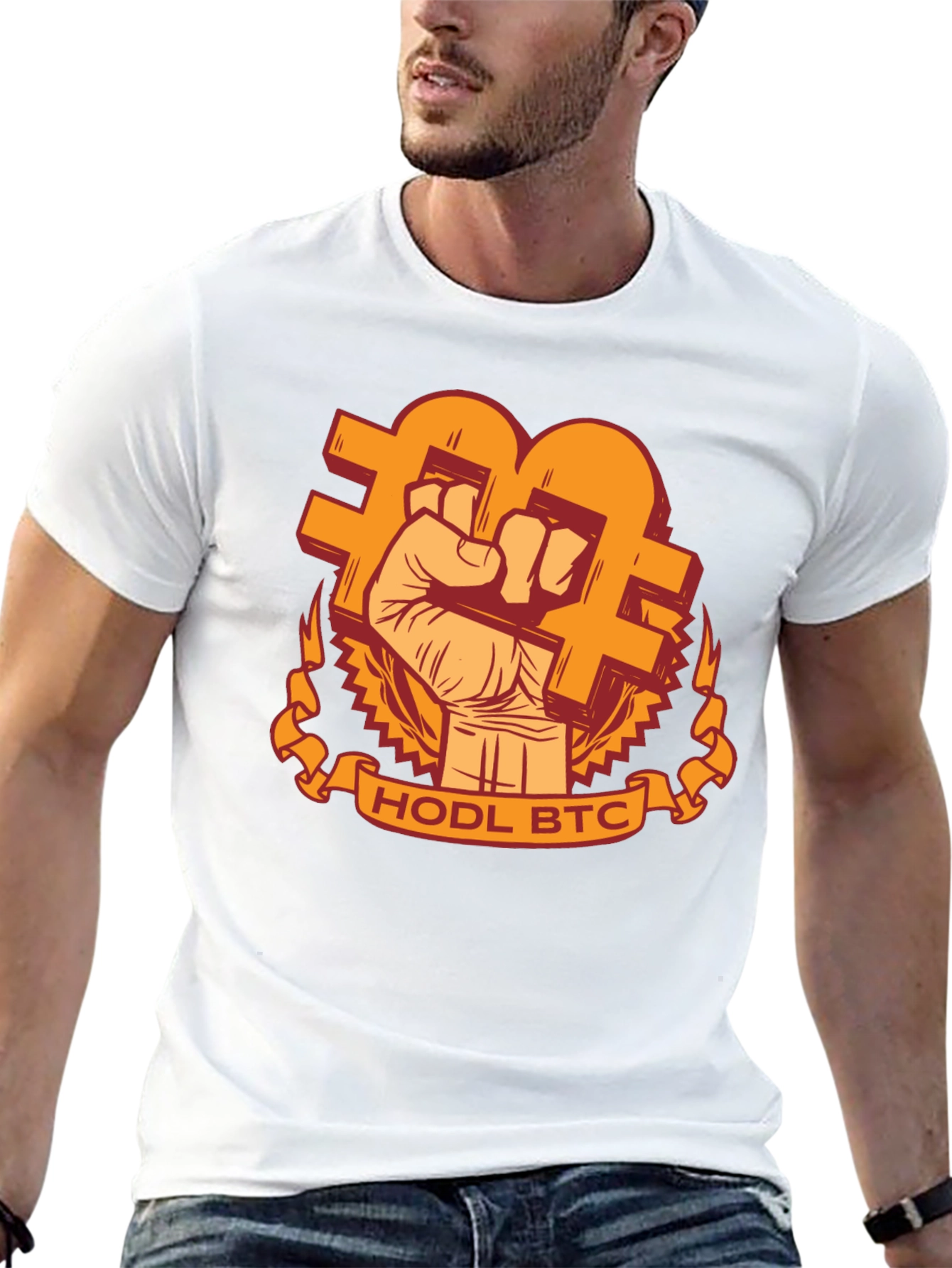 HODL BTC Graphic Tee - Crypto Bitcoin T-Shirt