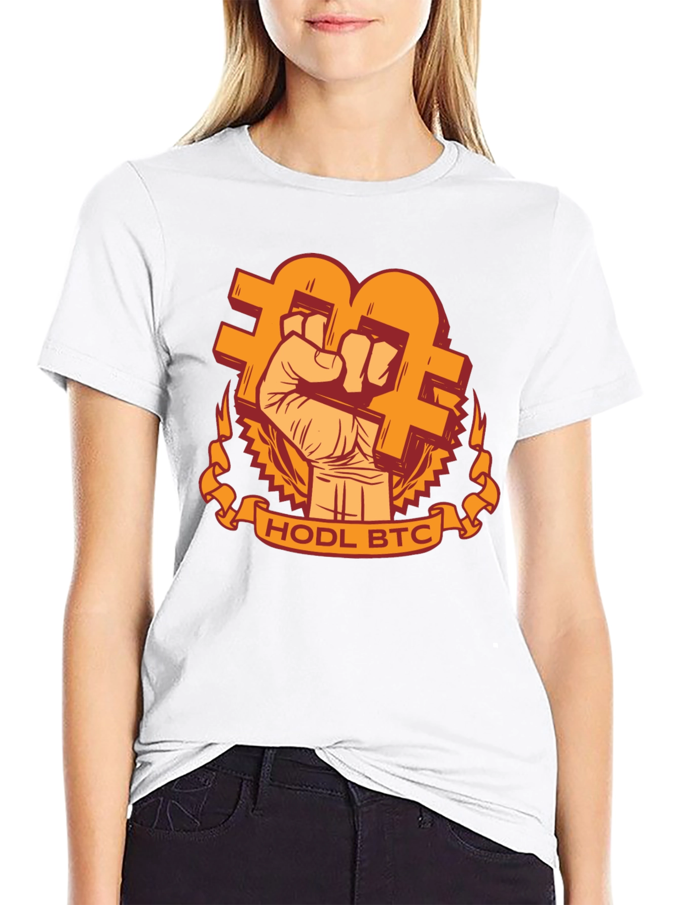 HODL BTC Graphic Tee - Crypto Bitcoin T-Shirt