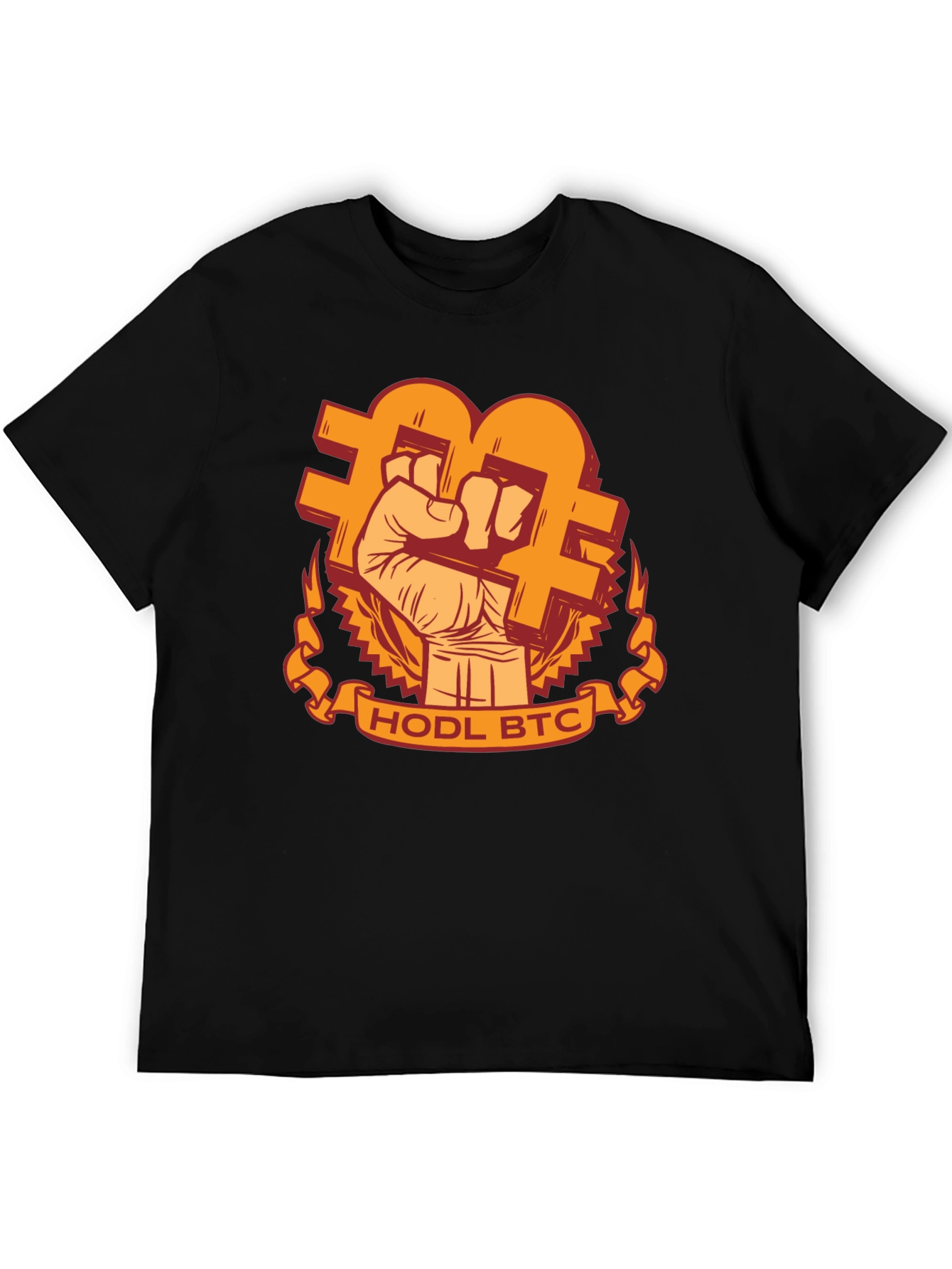HODL BTC Graphic Tee - Crypto Bitcoin T-Shirt