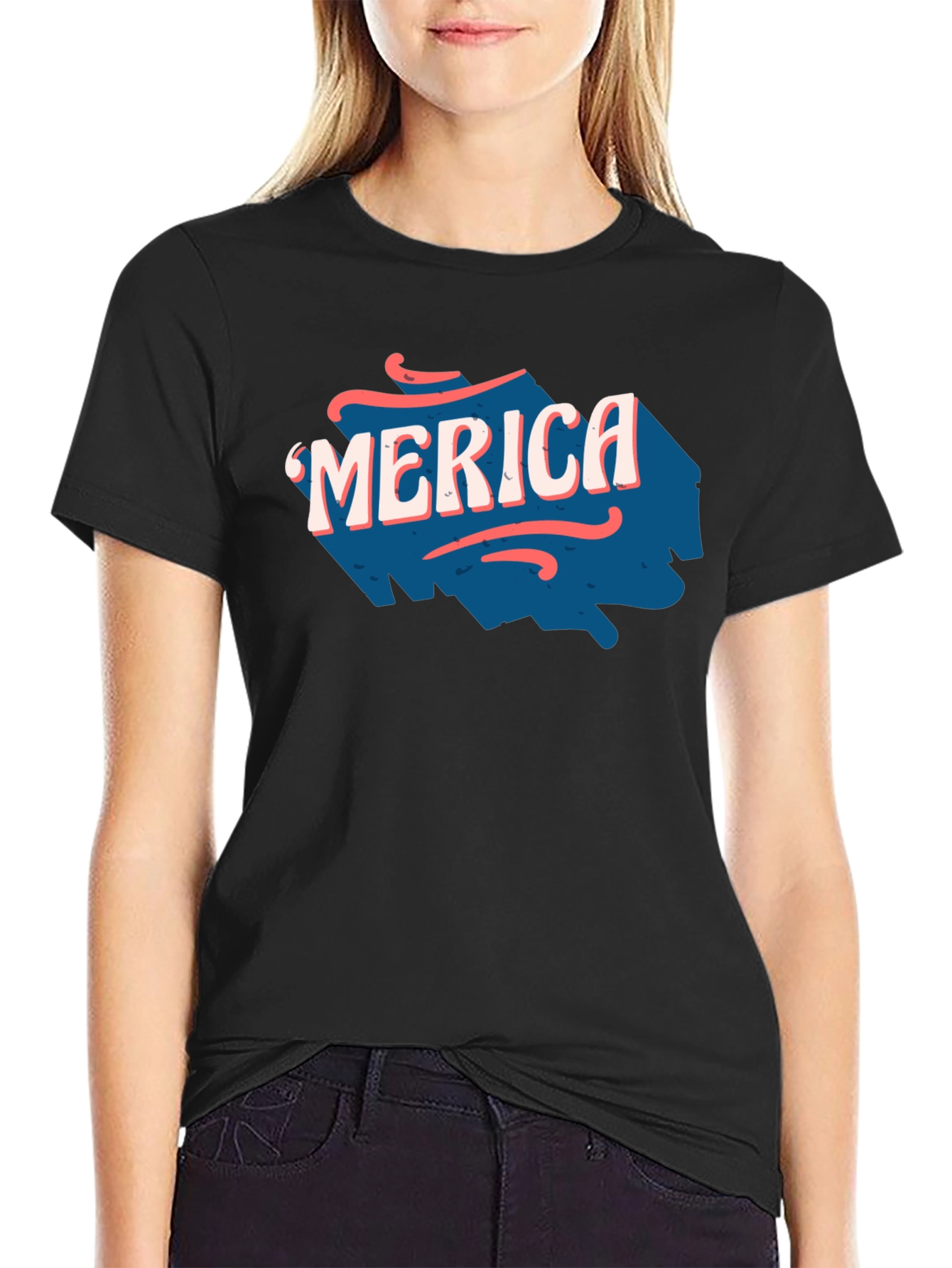 Merica Graphic Print T-Shirt