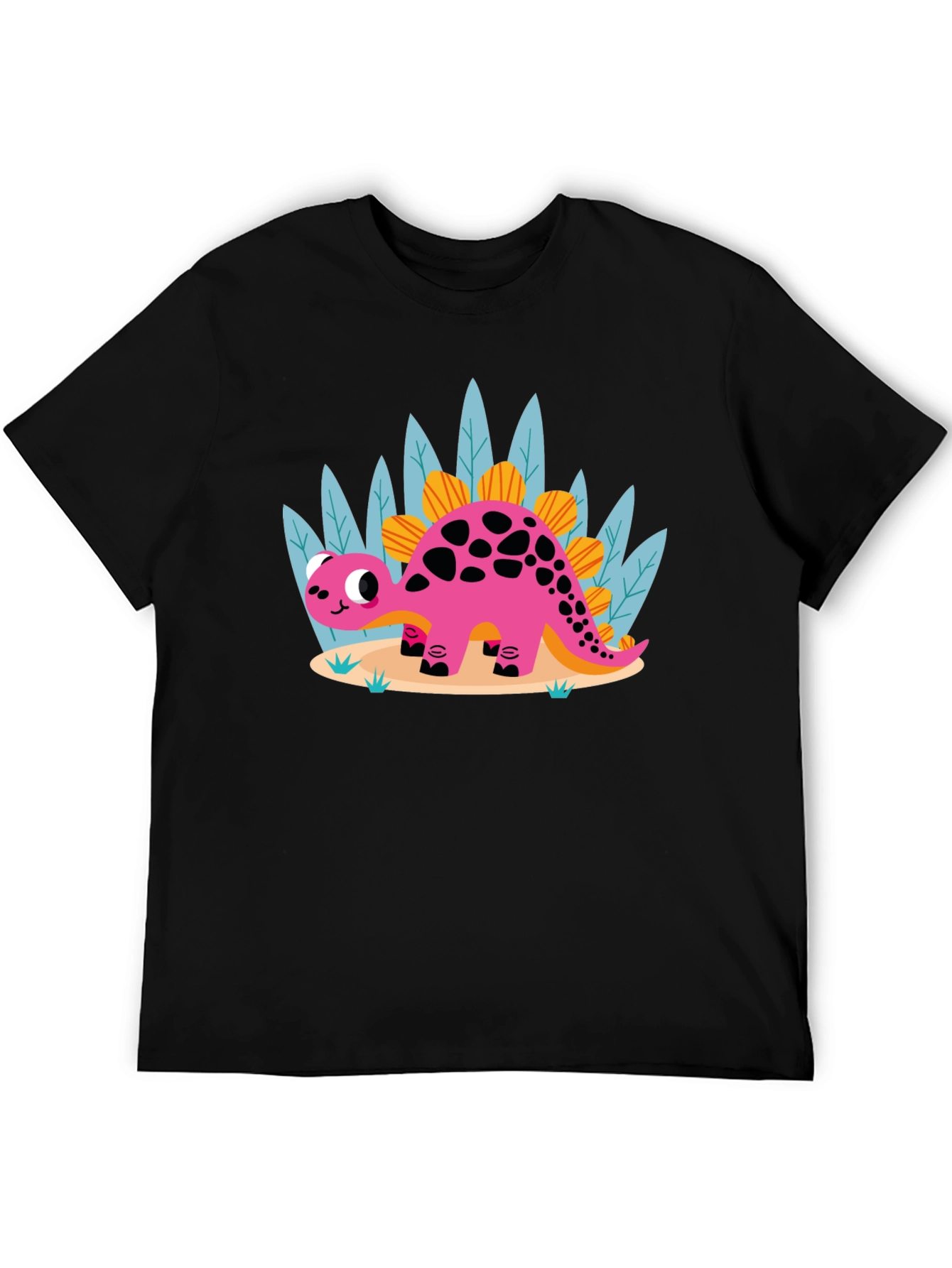 Cute Cartoon Dinosaur Graphic Tee