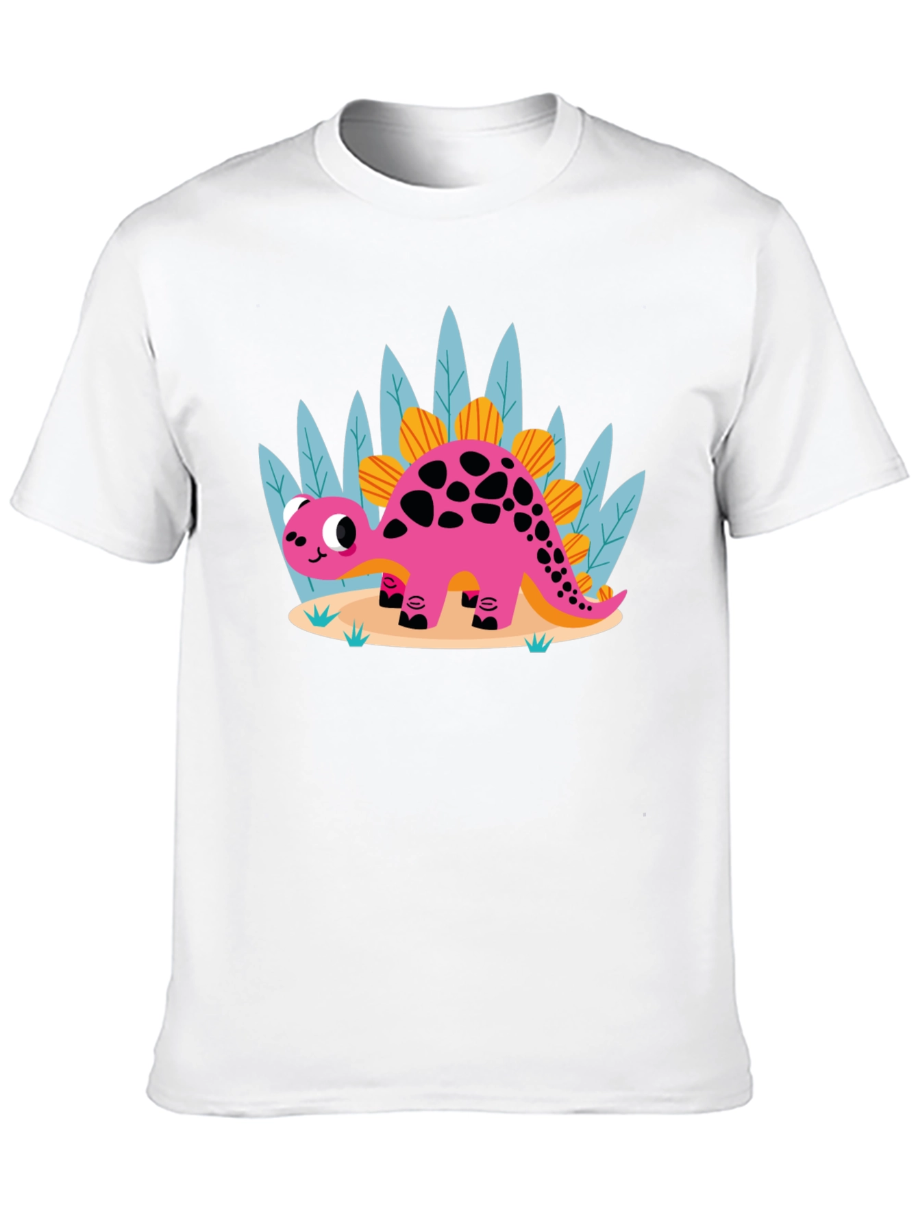 Cute Cartoon Dinosaur Graphic Tee
