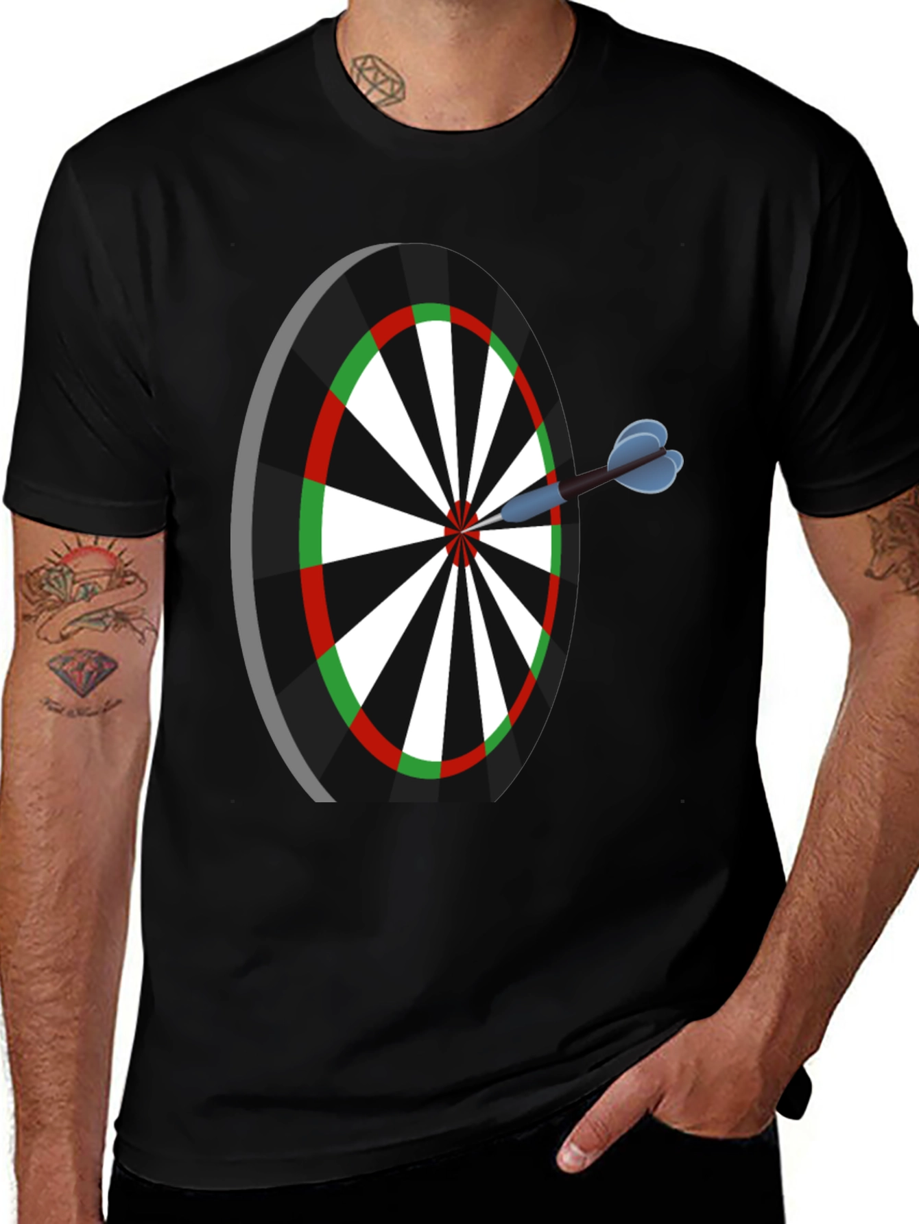 Dartboard T-Shirt - Bullseye Graphic Tee