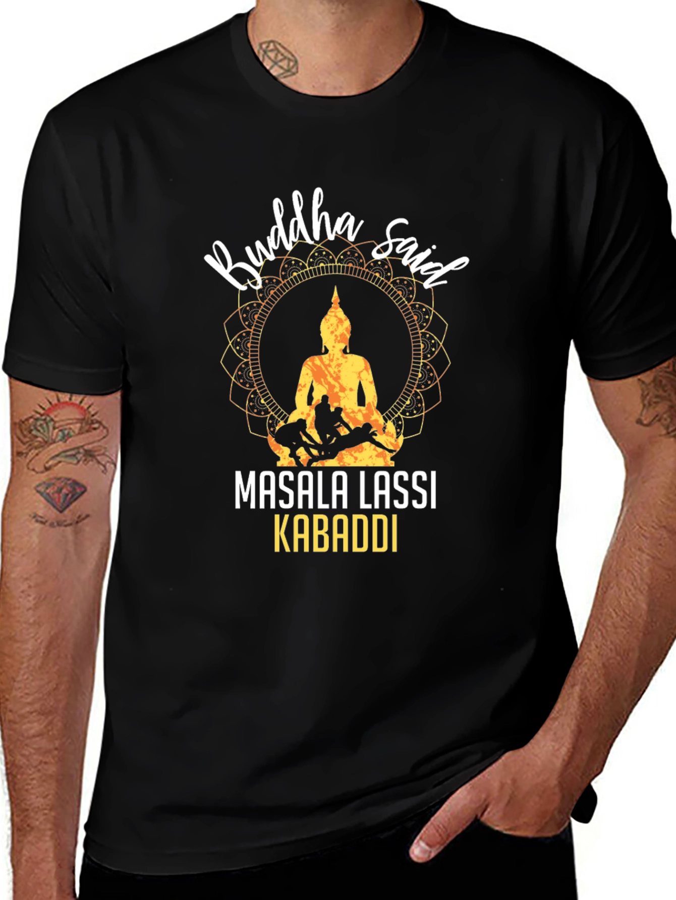 Buddha Masala Lassi Kabaddi Graphic T-Shirt