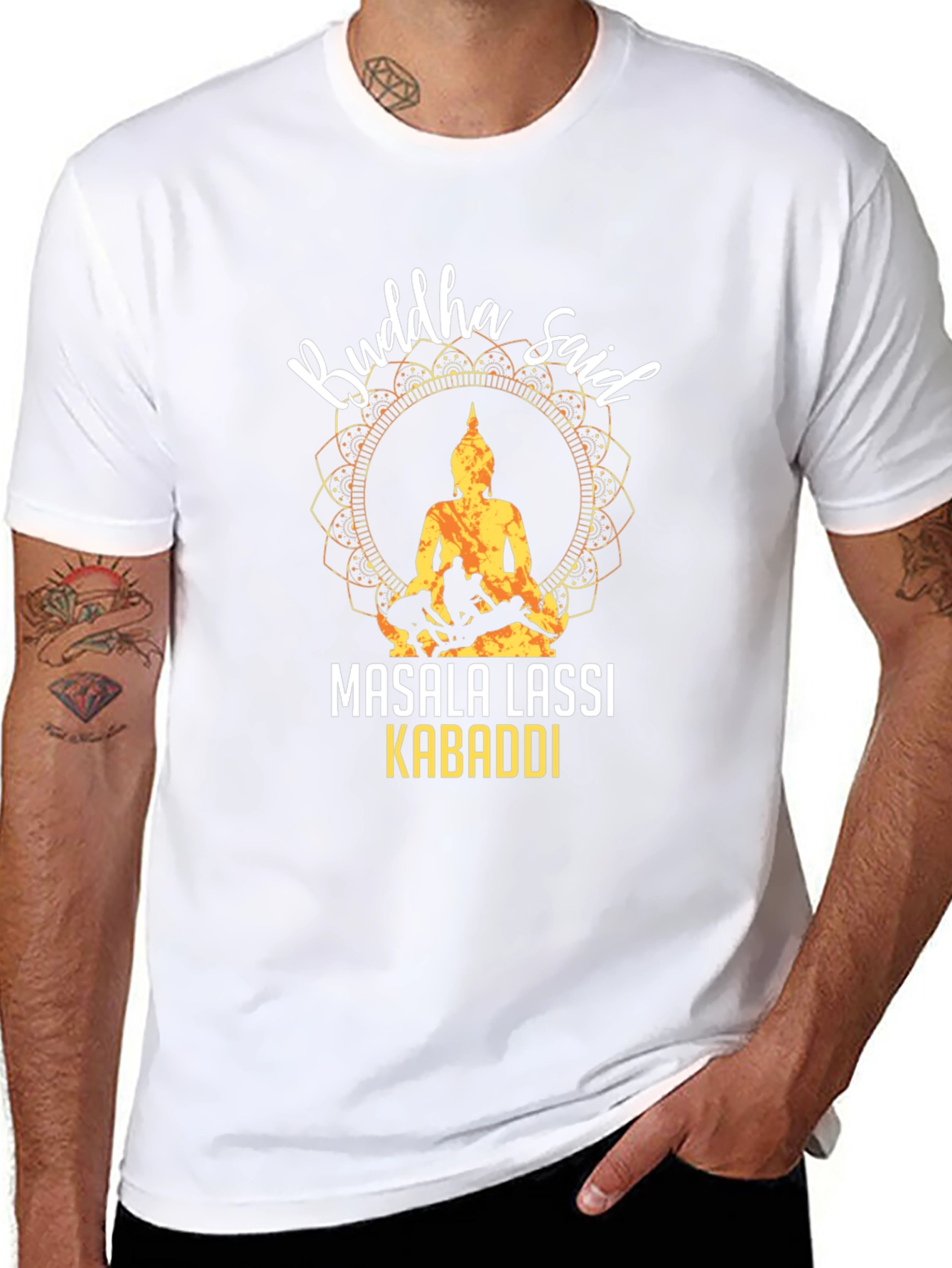Buddha Masala Lassi Kabaddi Graphic T-Shirt