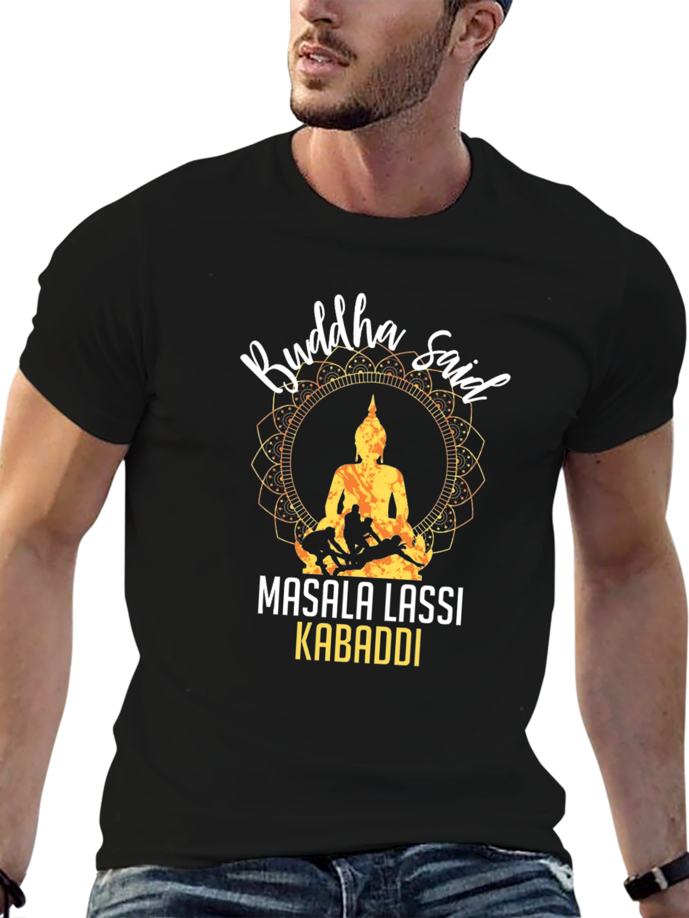 Buddha Masala Lassi Kabaddi Graphic T-Shirt