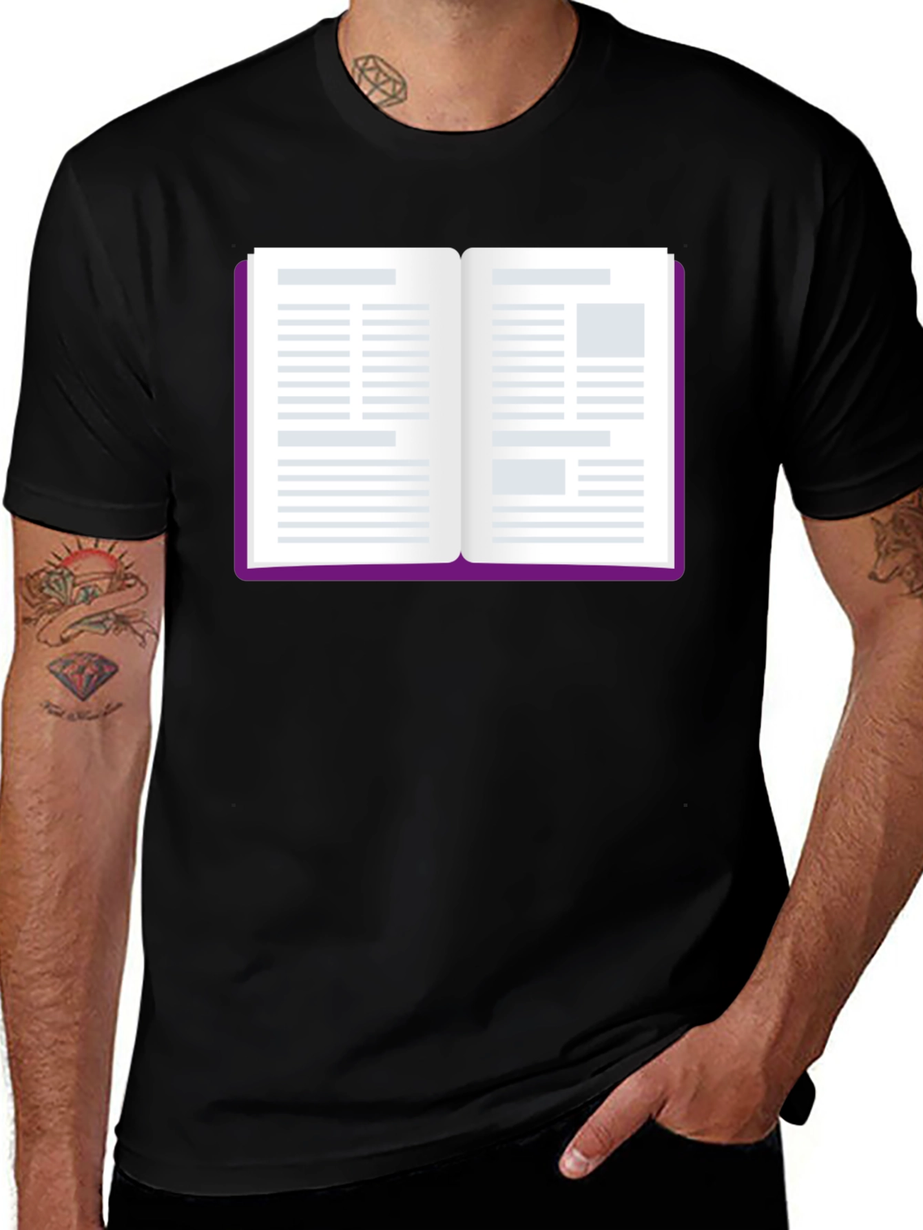 Open Book Graphic T-Shirt - Read All About It!