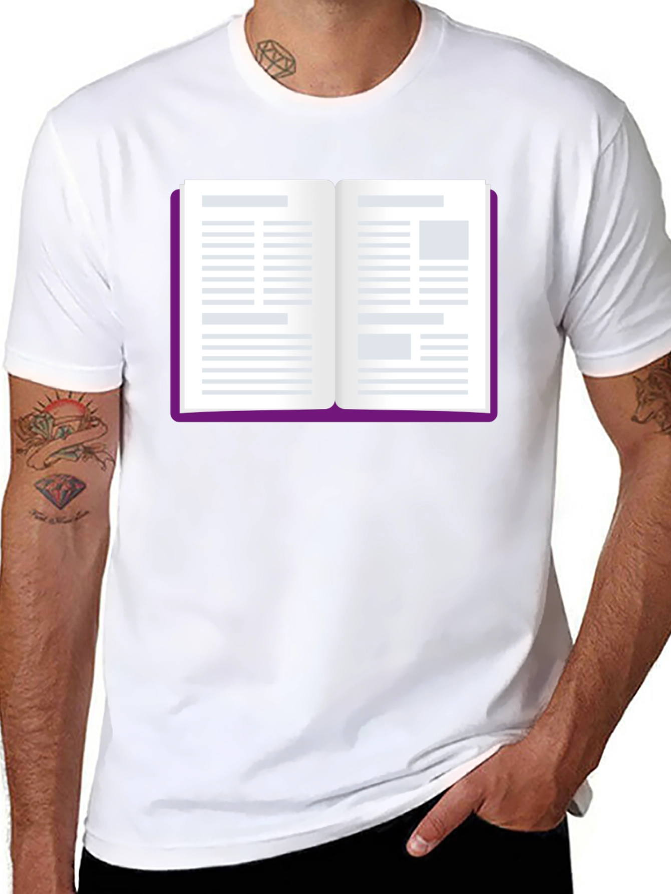 Open Book Graphic T-Shirt - Read All About It!